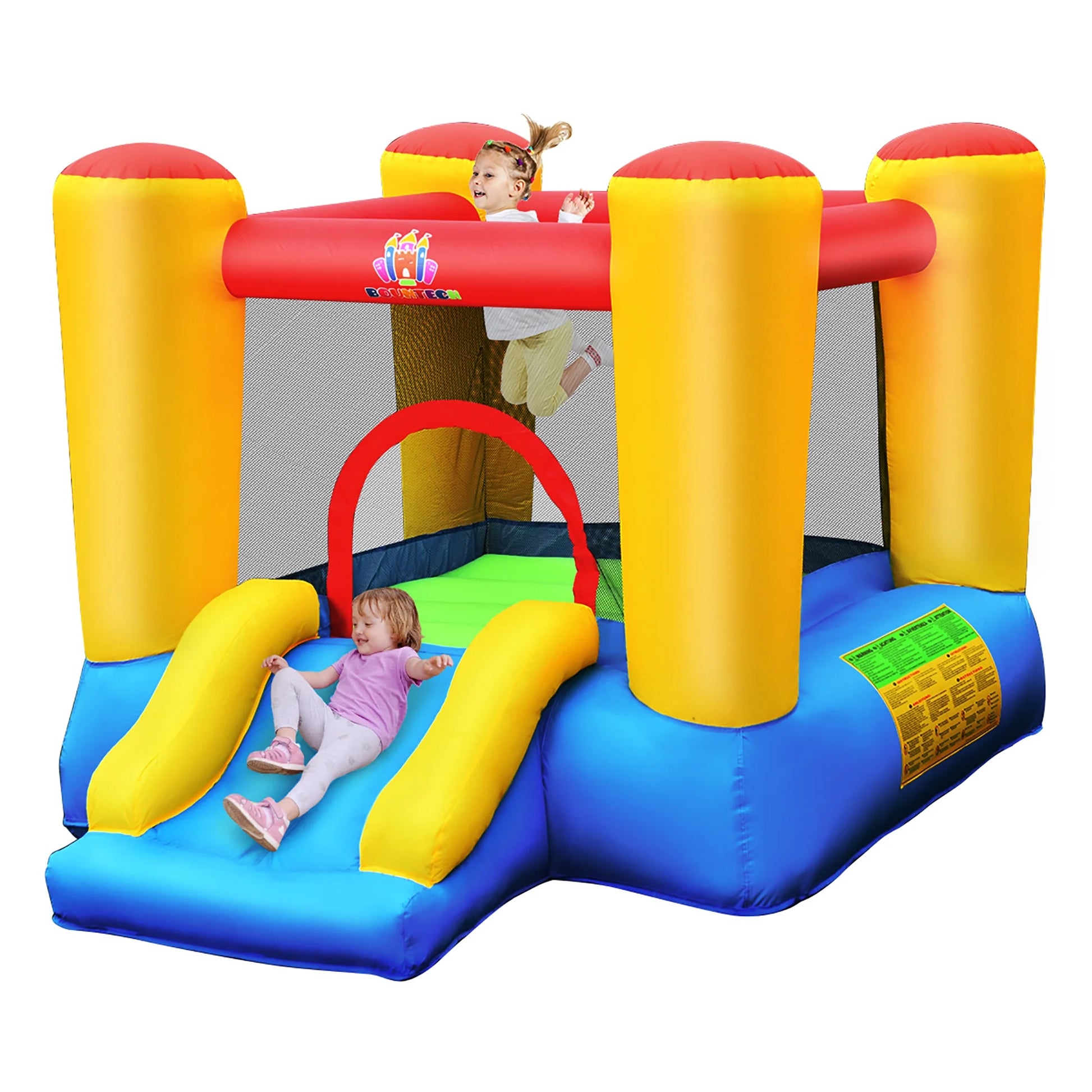 Inflatable Mighty Bounce House Castle Jumper Moonwalk Bouncer without Blower