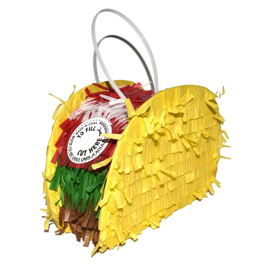 Party Multi Colors Mini Taco Pinata - 1 Piece/Pack