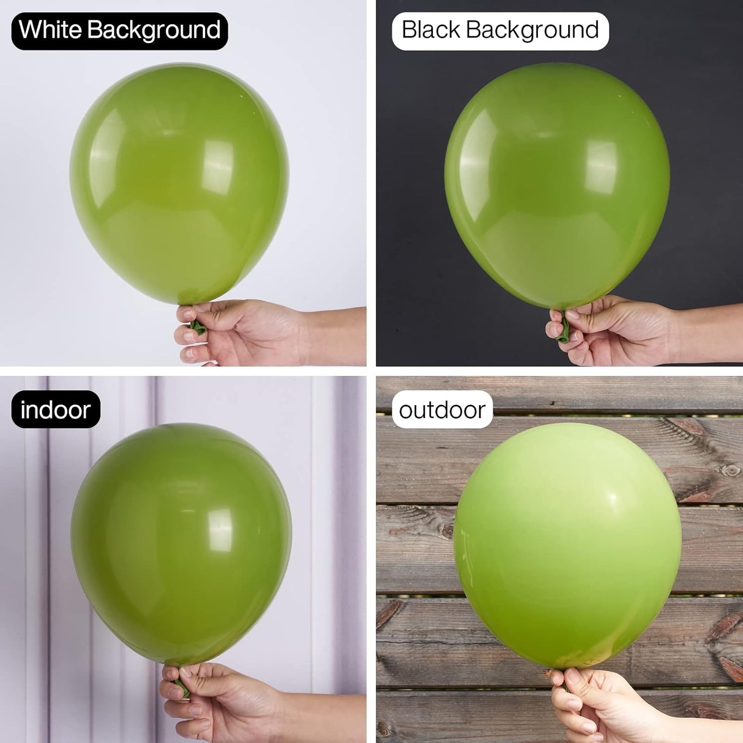 Olive Green Balloons, 50 Pcs 12 Inch Boho Green Balloons, Matte Green Balloons for Balloon Garland Balloon Arch as Party Decorations, Birthday Decorations, Baby Shower Decorations, Green-F06