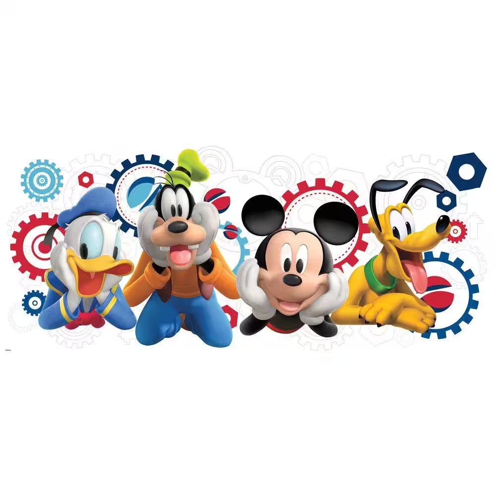 5 In. X 19 In. Mickey & Friends - Mickey Mouse Clubhouse Capers Peel and Stick Giant Wall Decal