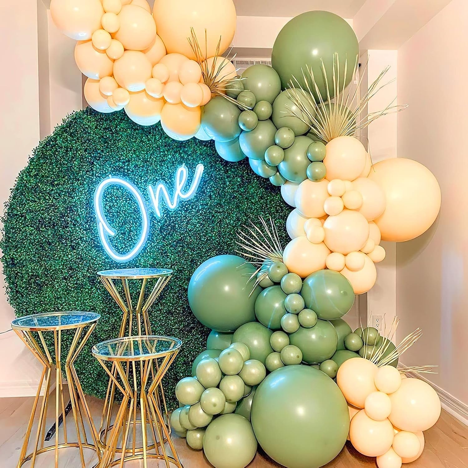 Olive Green Balloons, 50 Pcs 12 Inch Boho Green Balloons, Matte Green Balloons for Balloon Garland Balloon Arch as Party Decorations, Birthday Decorations, Baby Shower Decorations, Green-F06