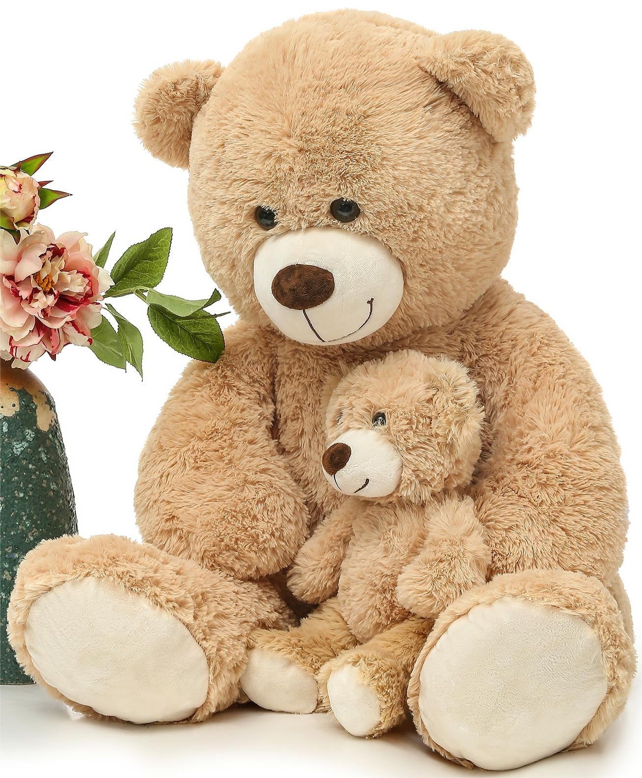 Mommy and Baby Teddy Bear 39" Big Bear Stuffed Animal Plush Toy