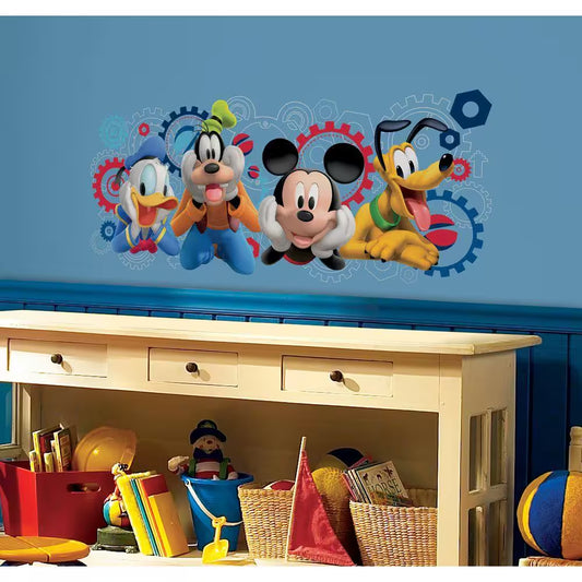 5 In. X 19 In. Mickey & Friends - Mickey Mouse Clubhouse Capers Peel and Stick Giant Wall Decal