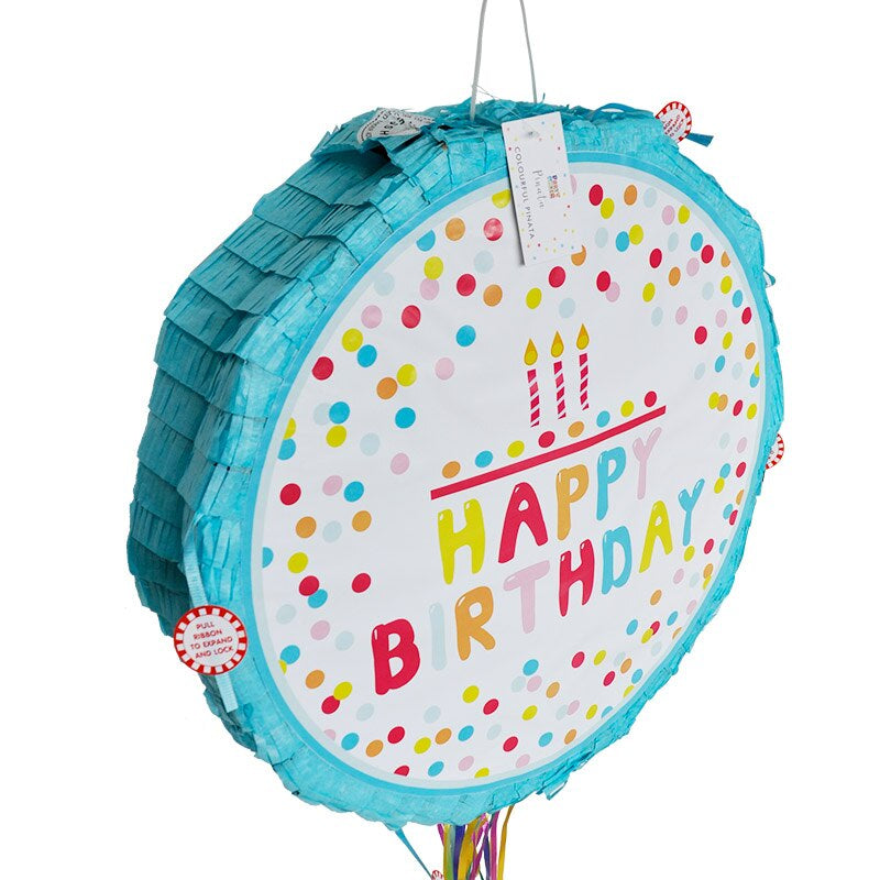 Pinata Happy Birthday Theme Paper Folded Kids Favors Game Gifts Toys Children Birthday Party Gifts Decoration Supplies DIY