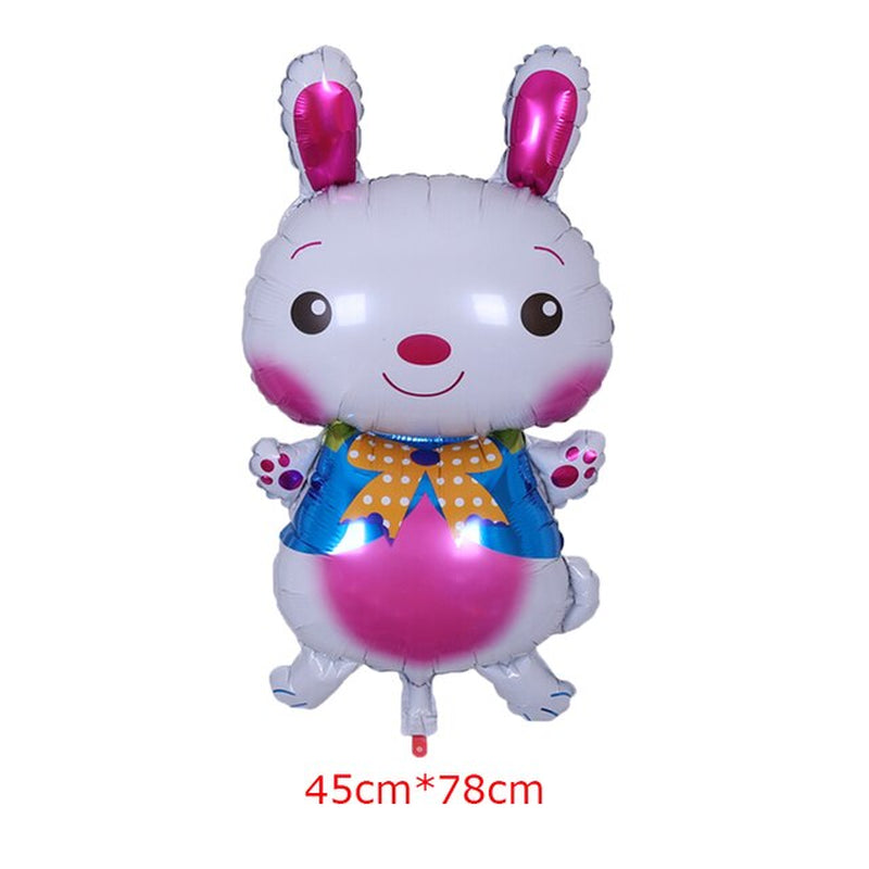 Rabbit Foil Balloons Easter Egg Latex Balloon for Easter Decorations Party Inflatable Children'S Gifts